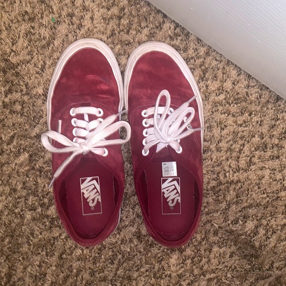 Women’s Vans sneakers maroon suede Size 8 great condition - Picture 3 of 3